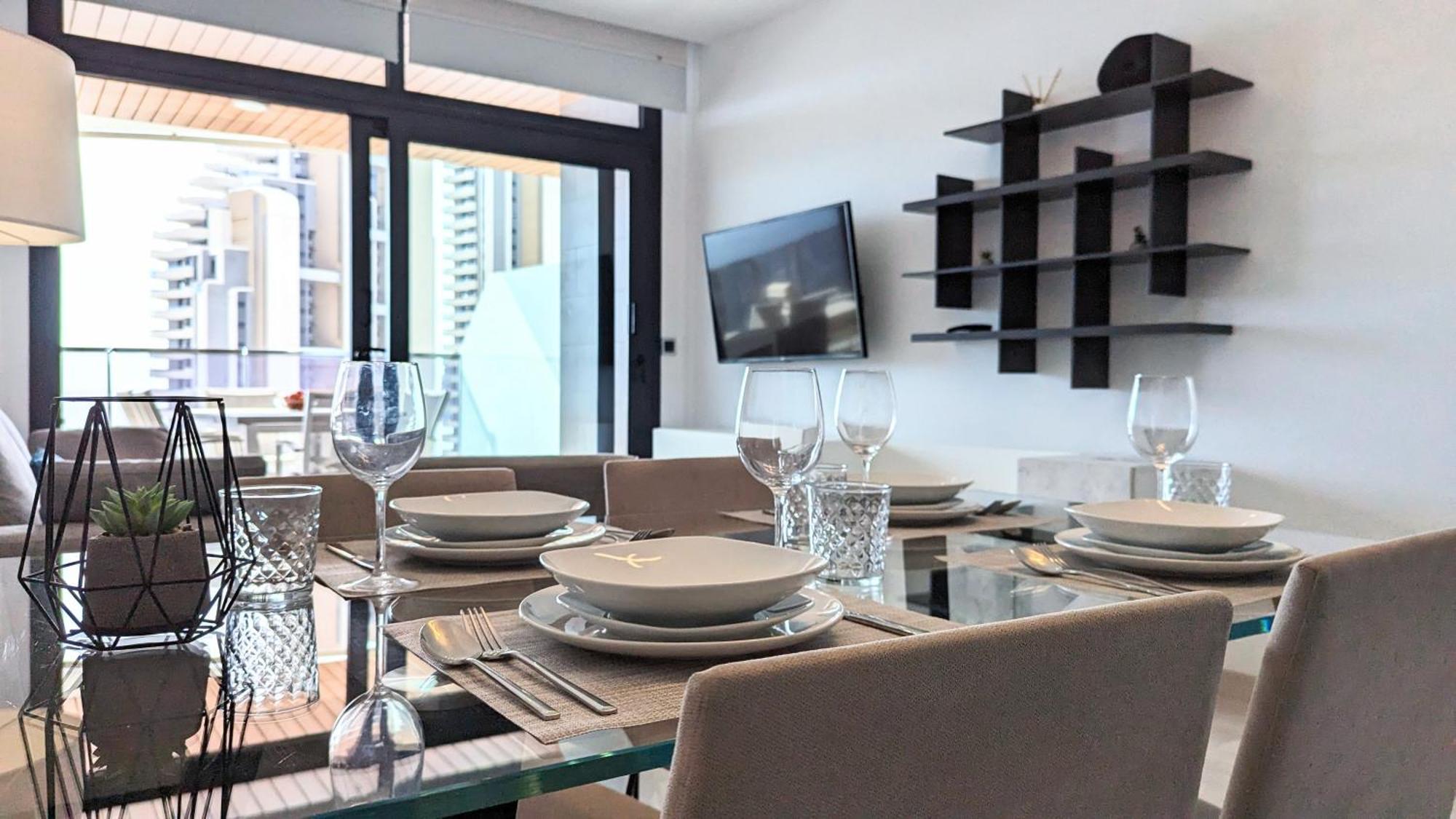 Sunset Waves Luxury Apartment Benidorm Bagian luar foto